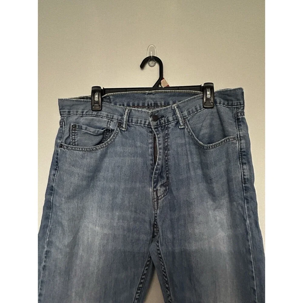 Levi's Men's 505 Straight Jeans Dark Rinse Regular Fit 34x30 100% Cotton